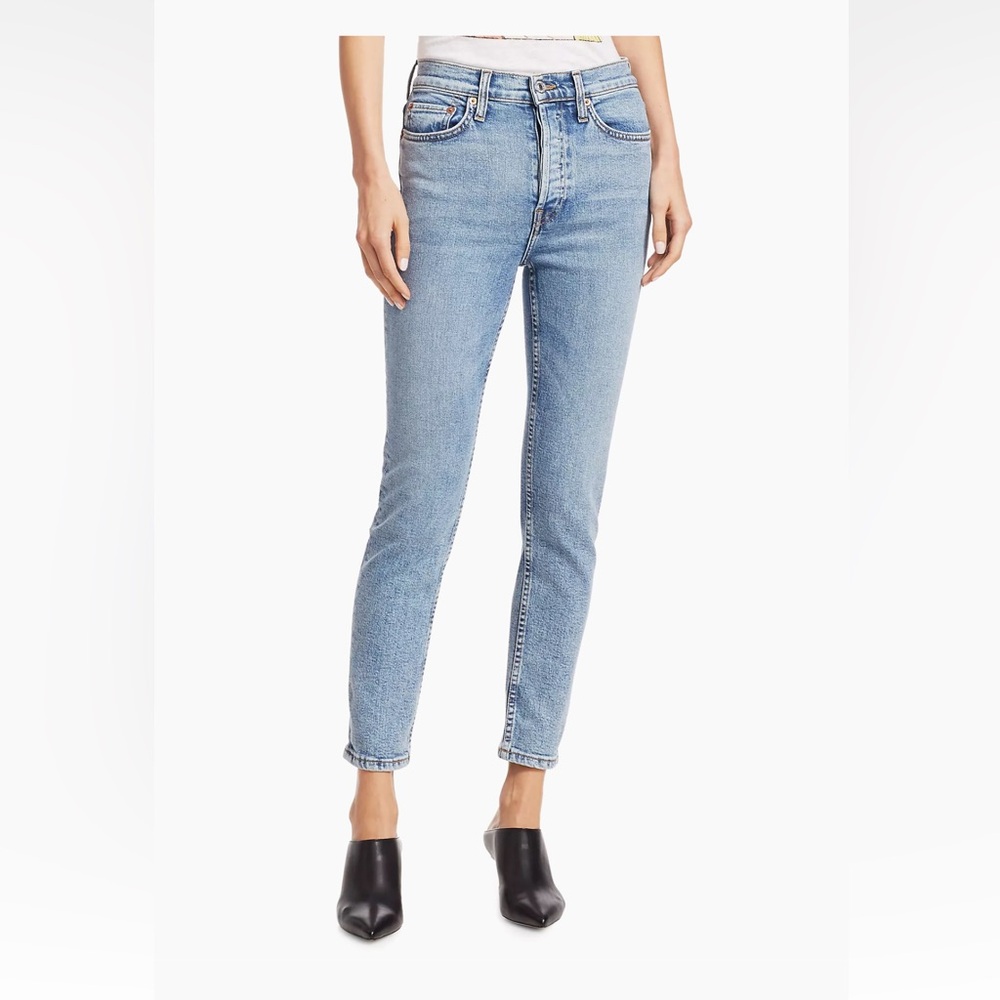 RE/DONE 90s high-rise ankle crop in size 27
